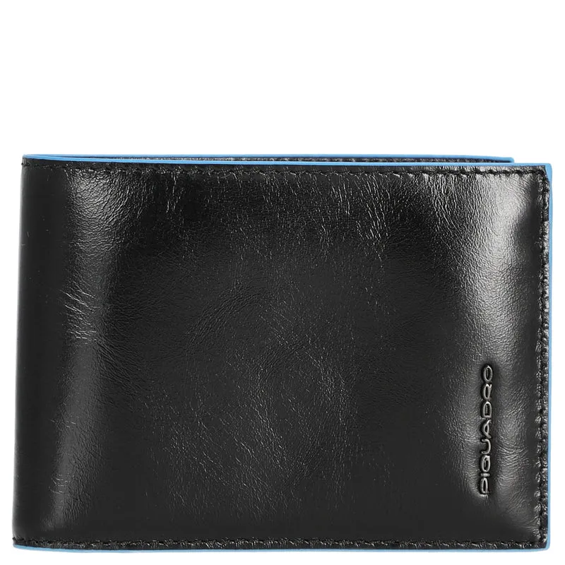 Piquadro Blue Square - Herrengeldbörse 4cc 12.5 cm (black)