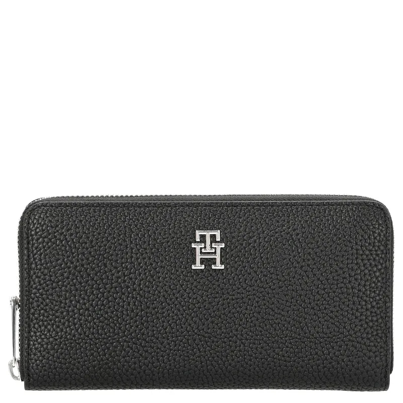 Tommy Hilfiger TH Emblem - Geldbörse L 12 cc 19 cm (schwarz)