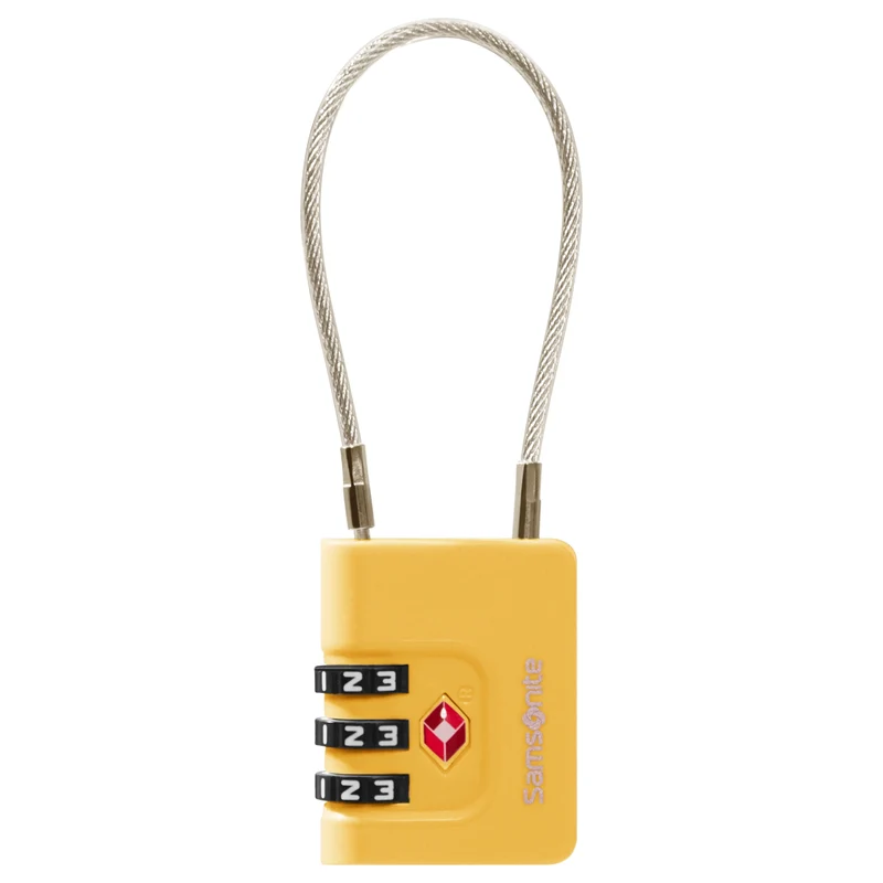 Samsonite TA Revolution Cablelock 3 Dial - Schloss (yellow)