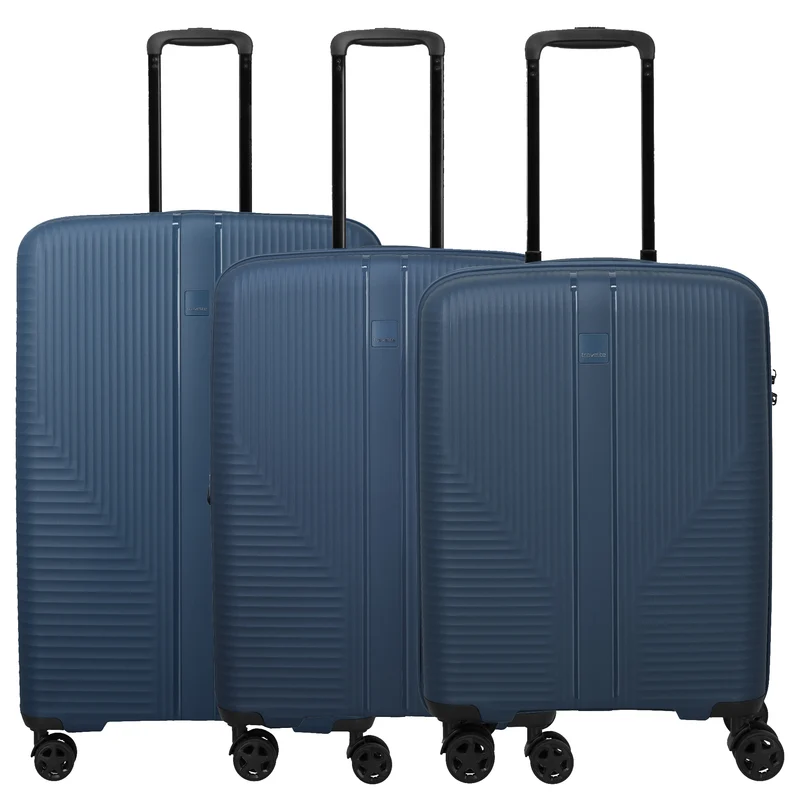 Travelite Air Stripe - 4-Rollen-Trolley Set 3 tlg. (navy)