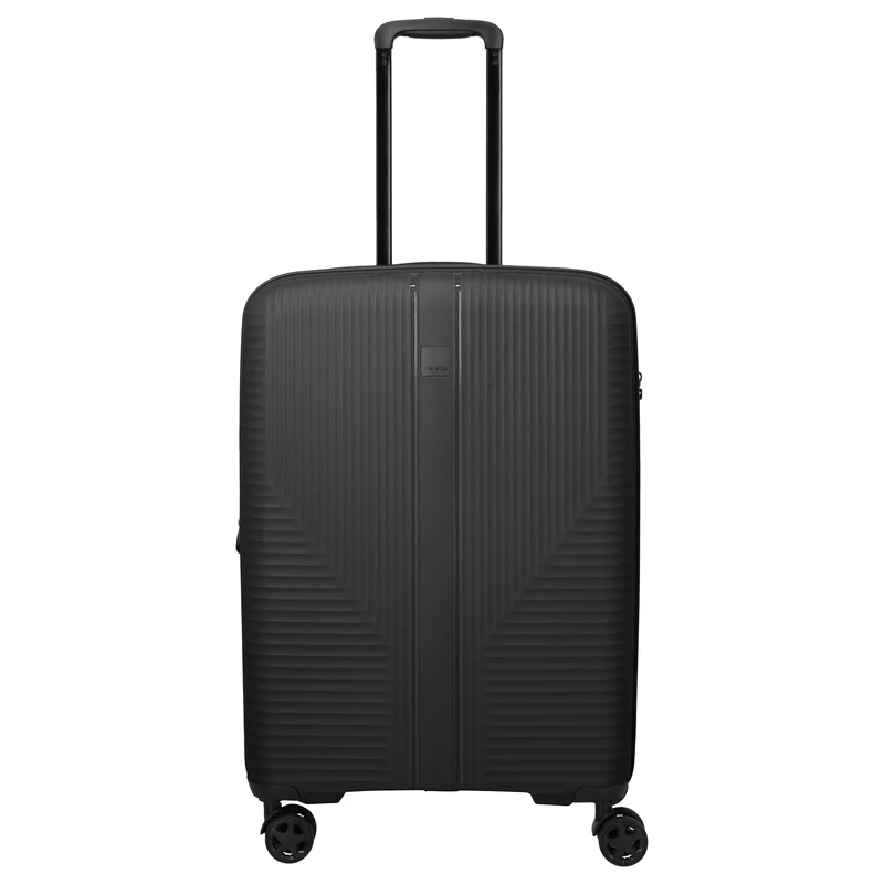 Travelite Air Stripe - 4-Rollen-Trolley 66 cm erw. (black)