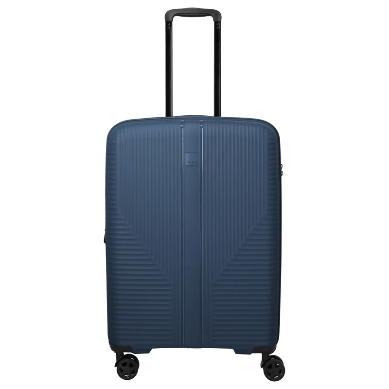 Travelite Air Stripe - 4-Rollen-Trolley 66 cm erw. (navy)