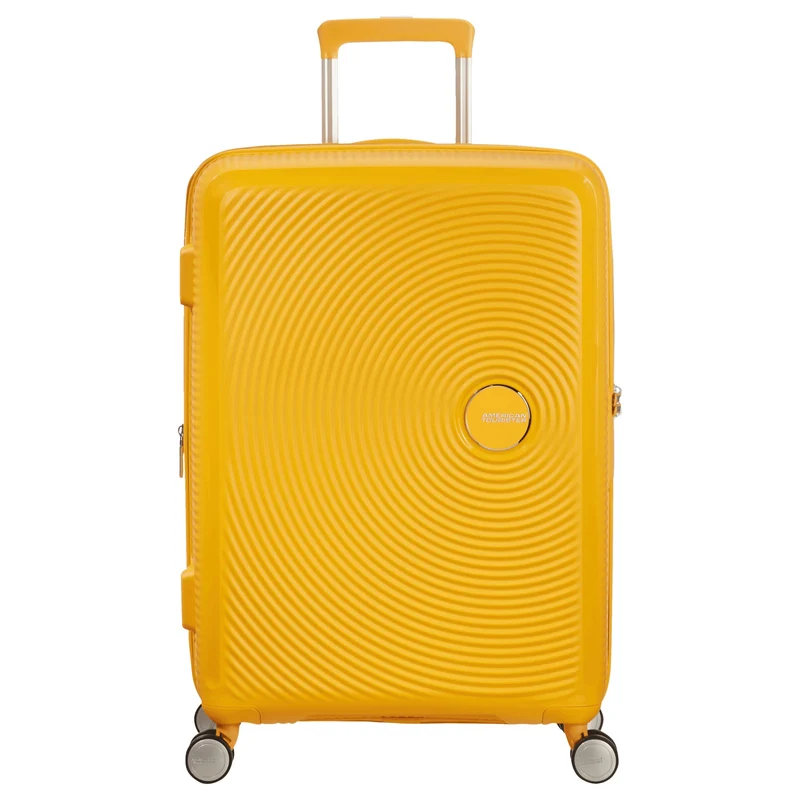 American Tourister Soundbox - 4-Rollen-Trolley 67 cm erw. (gelb)