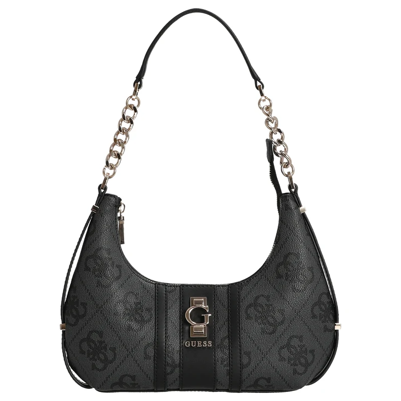 Guess Erenia Top Zip - Schultertasche (coal logo)