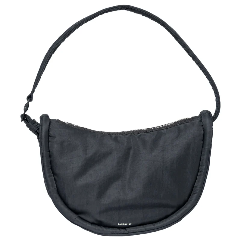 Sandqvist Curve Half Moon Bag S - Umhängetasche 26 cm (black)