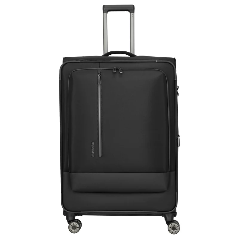 Travelite Crosslite - 4-Rollen-Trolley XL 81 cm erw. (schwarz)
