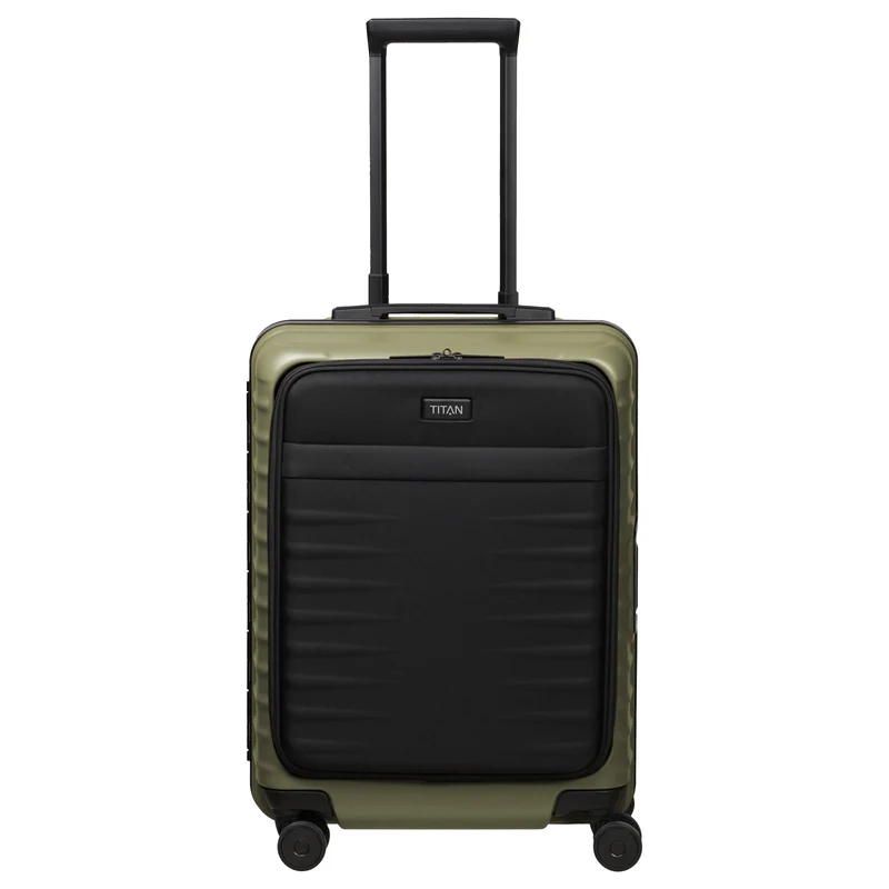 TITAN OVERSEAS - 4-Rollen-Kabinentrolley S 55/23cm mit Vortasche (forest green, 55/23 cm)