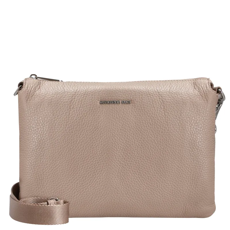 Mandarina Duck Mellow Leather - Umhängetasche 28 cm (warm taupe)