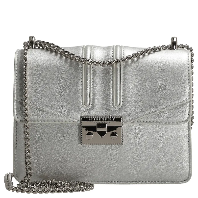 Seidenfelt Roros - Schultertasche 21 cm (silver)