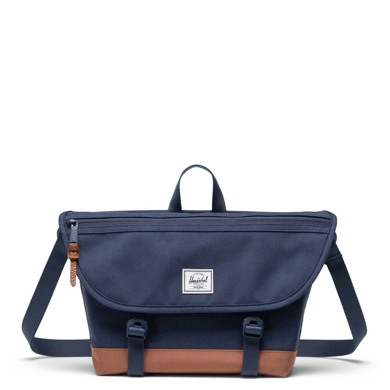 Herschel Cove Messenger - Umhängetasche S 36 cm (navy/saddle brown)