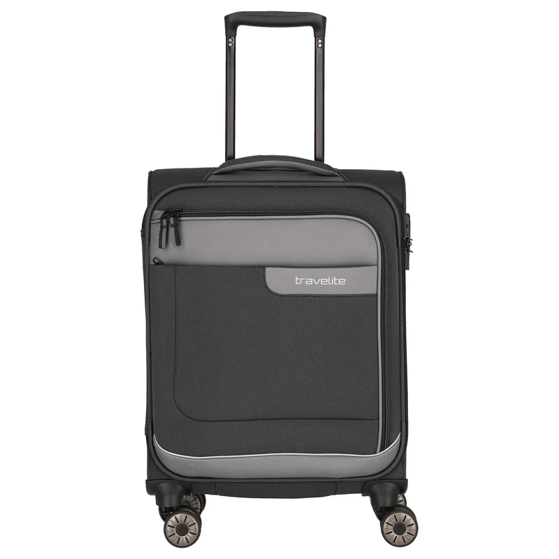 Travelite Viia - 4-Rollen-Kabinentrolley S 55 cm (Schiefer)