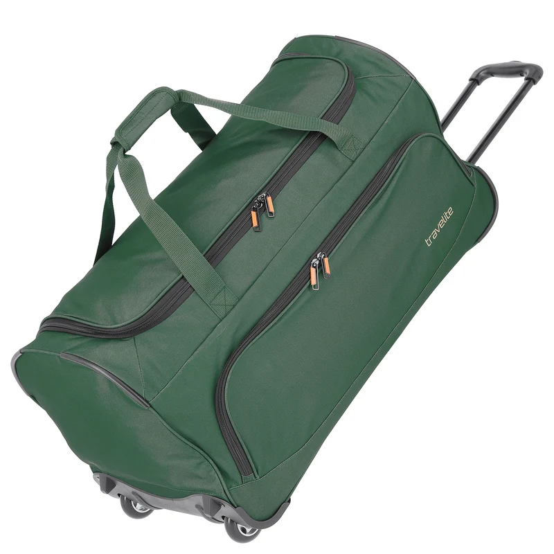 Travelite Basics Fresh - Rollenreisetasche 89L 71 cm (dunkelgrün)