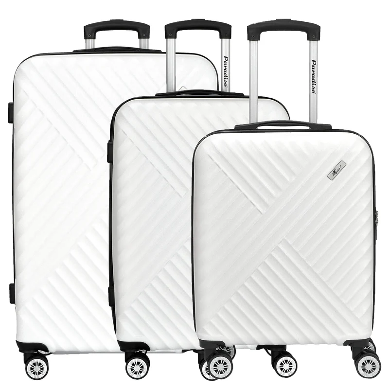 Paradise by CHECK.IN Kingston - 4-Rollen-Trolley Set 3tlg. (weiÃŸ)