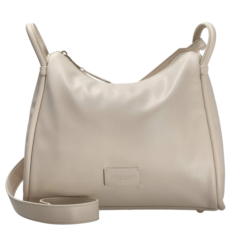 Seidenfelt Kaavi - Umhängetasche 30 cm (cotton beige/gold)