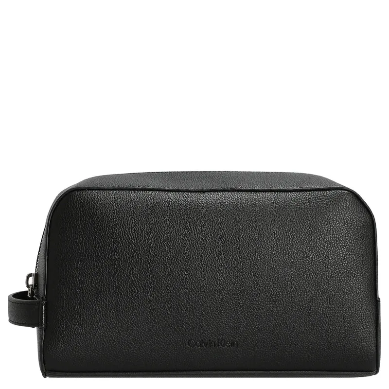 Calvin Klein Micro Pebble Washbag - Kulturbeutel 23.5 cm (schwarz)