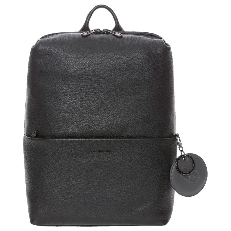 Mandarina Duck Mellow Leather - Rucksack 13" 36 cm Leder (black)