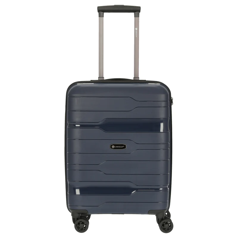 CHECK.IN Memphis - 4-Rollen-Kabinentrolley 55 cm (blau)