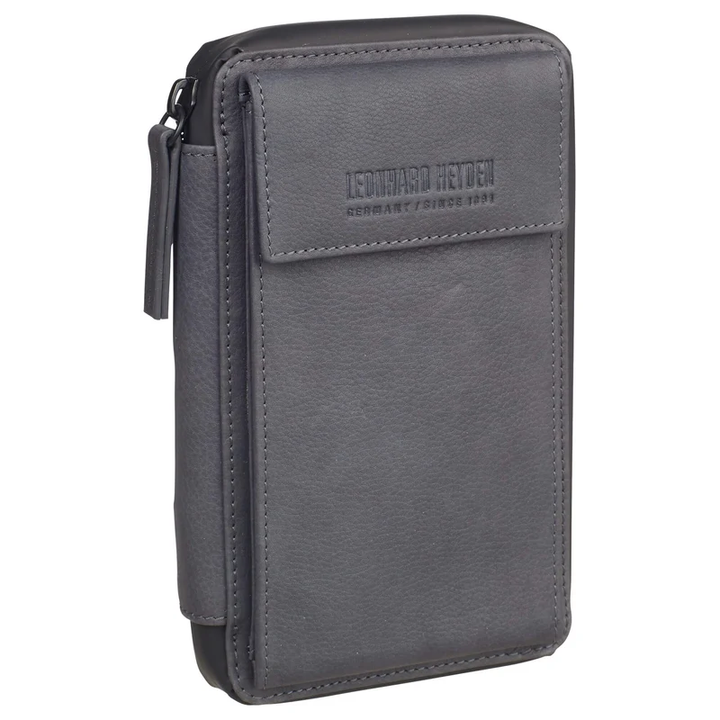 Leonhard Heyden Den Haag - Handytasche 8cc 18 cm (grau)