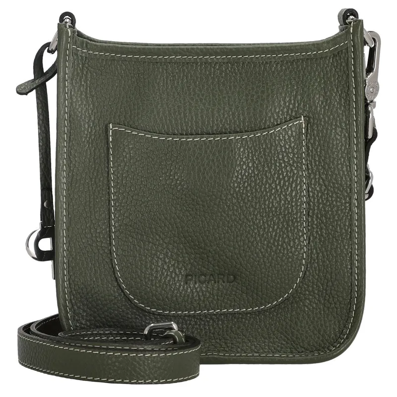 Picard Kronberg - Umhängetasche 19 cm Rindsleder (pesto)