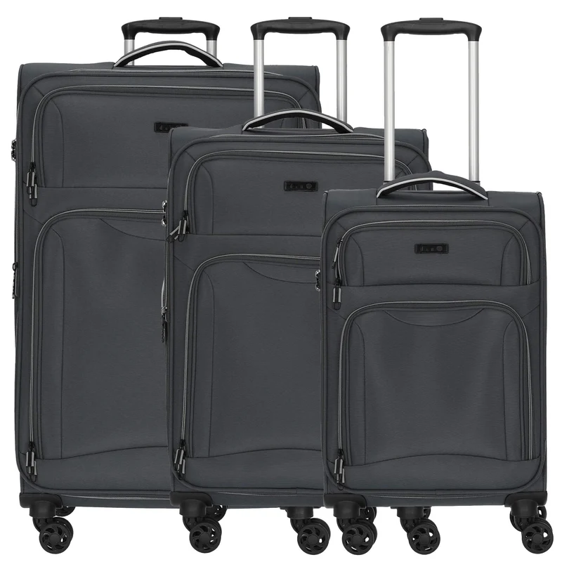 D&N Travel Line 9204 - Trolley-Set, 3tlg. (grau)