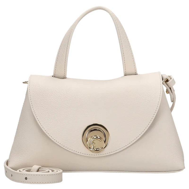 Coccinelle Nikla - Henkeltasche 26 cm (pearl/cognac)