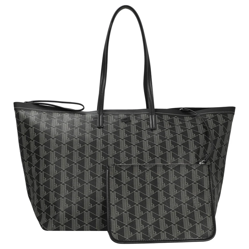 Lacoste Zely - Shopper XL (mono noir beige)