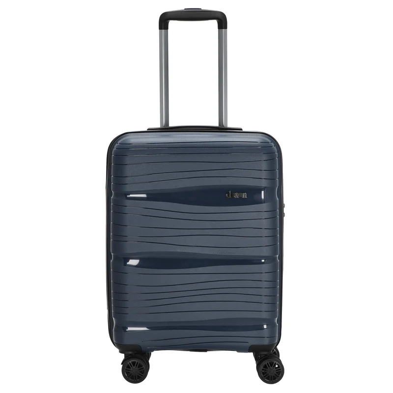 D&N Travel Line 4300 - 4-Rollen-Kabinentrolley S 55 cm (dunkelblau)