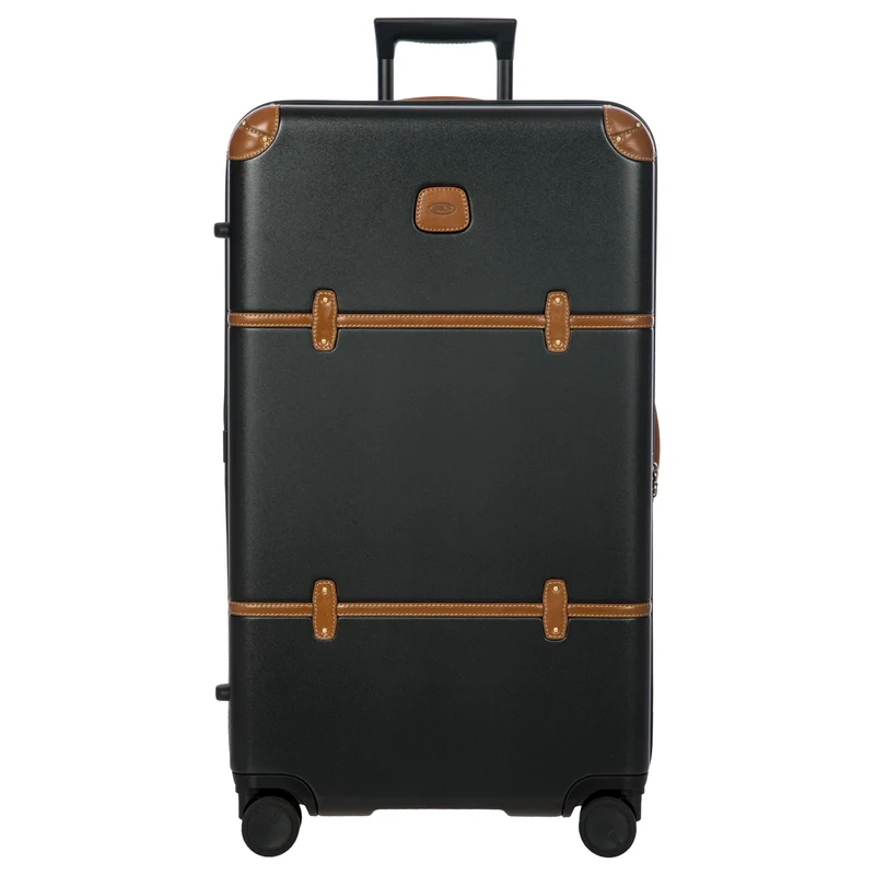Brics Bellagio Trunk - 4-Rollen-Trolley 80 cm recycelt (black/tan)