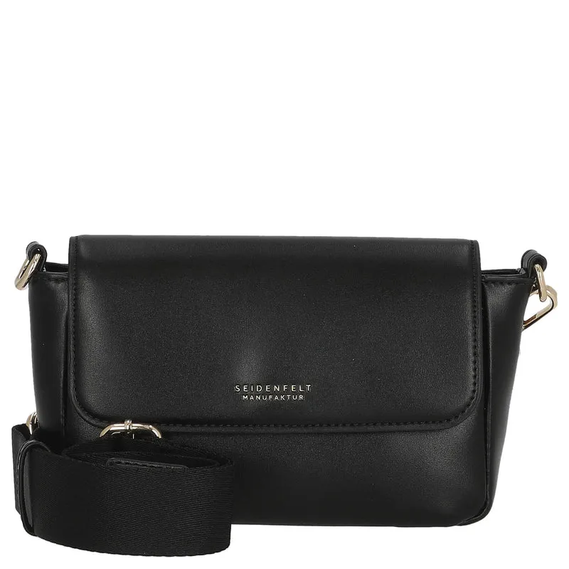 Seidenfelt Tolita - Umhängetasche 22 cm (black/gold)