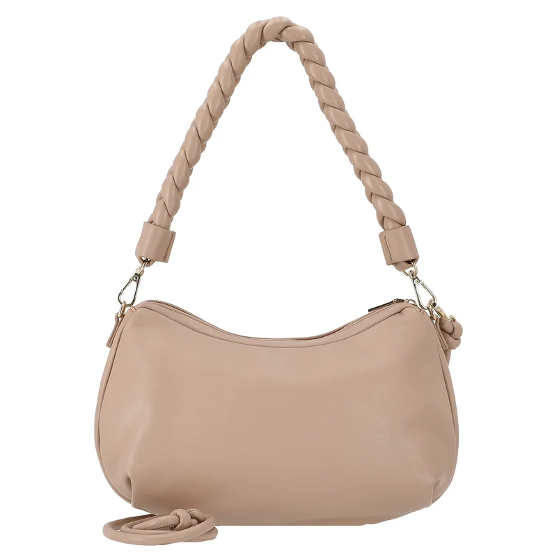 Seidenfelt Ikast Hobo - Umhängetasche 31 cm (beige/gold)