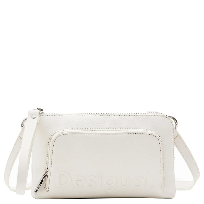 Desigual Half Logo 24 Lisa - Umhängetasche 20 cm (white)