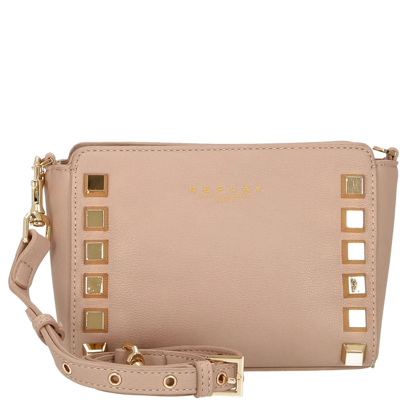 Replay - Umhängetasche mit Nieten 19 cm (pink brown)