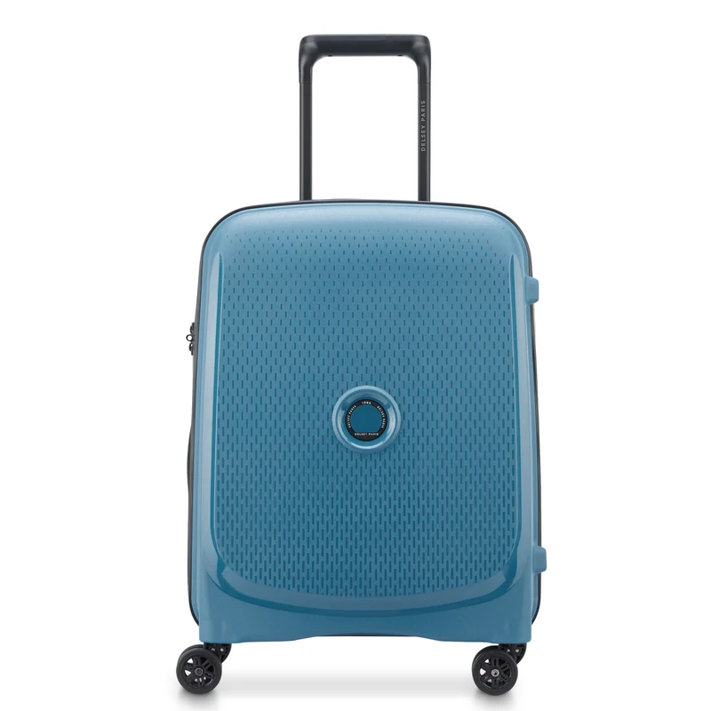 Delsey Paris Belmont Plus Slim Line - 4-Rollen-Kabinentrolley recycelt 55 cm (zink blau)