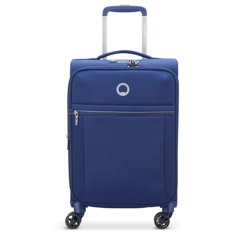 Delsey Paris Brochant 2.0 - 4-Rollen-Kabinentrolley S 55 cm erw. (blau)