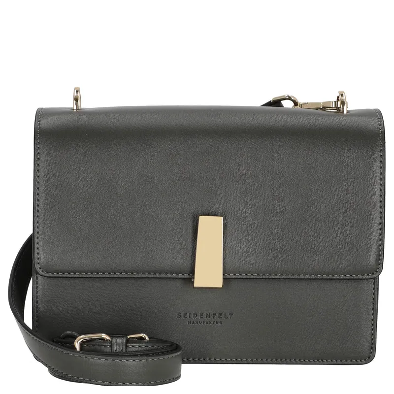 Seidenfelt Flen Crossbody - Umhängetasche 22 cm (antracite/gold)