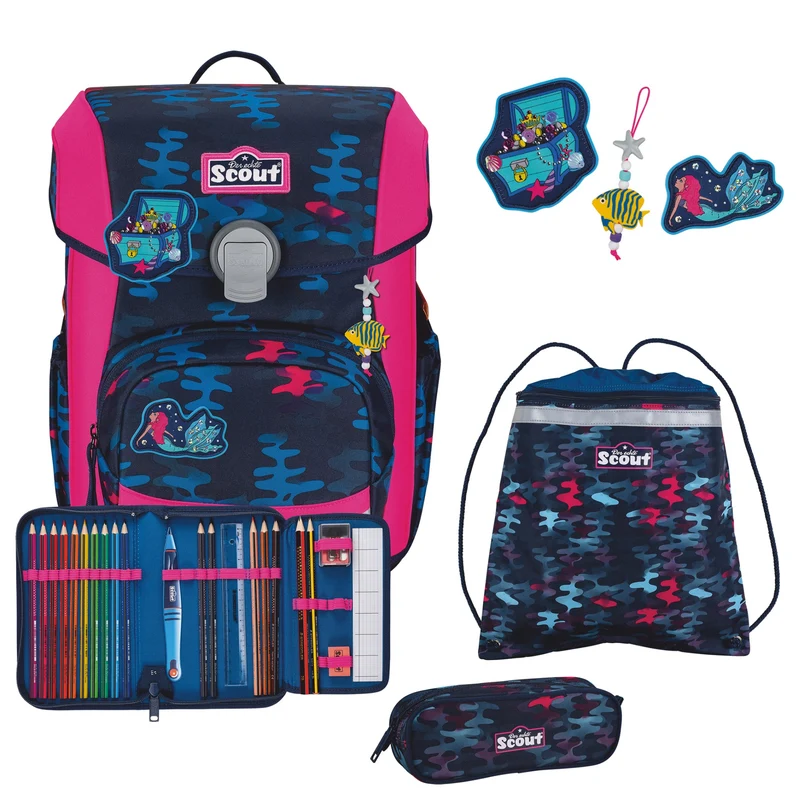 Scout Neo DIN - Schulranzen Set 4tlg. (Magic Sea)