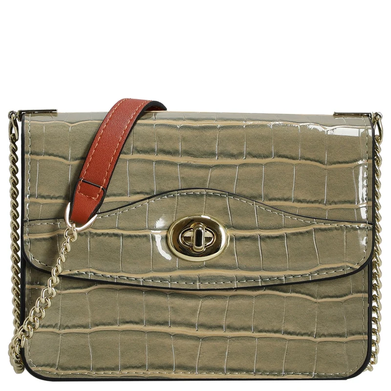Seidenfelt Tuuli Small - Umhängetasche 17 cm (smoke green/gold)