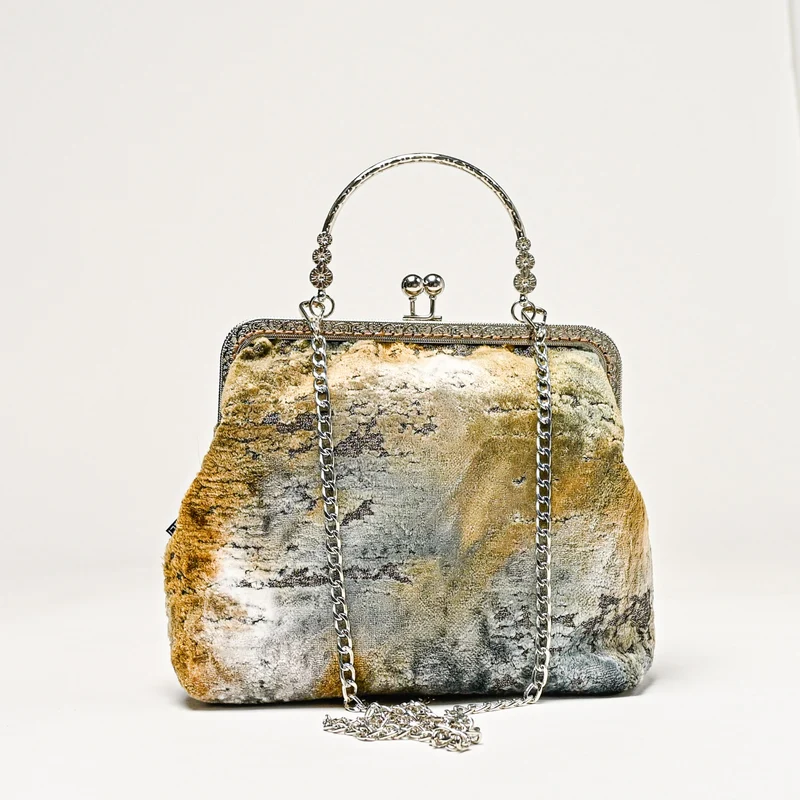 Clip-Bag grau gelb