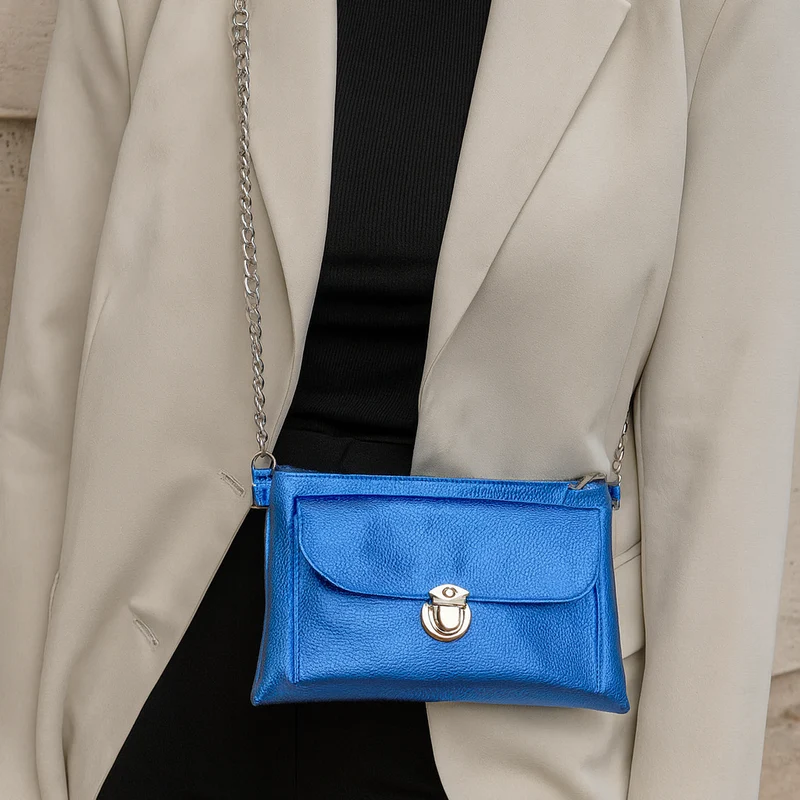 Metallic Summer-BAG blau