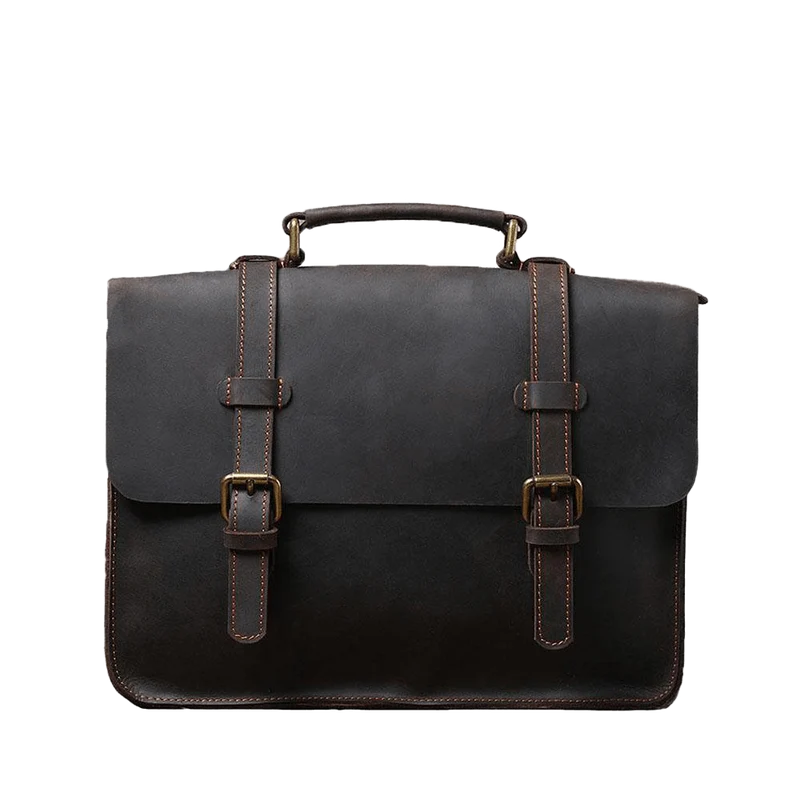 Leather Courier Bag | ZAINA