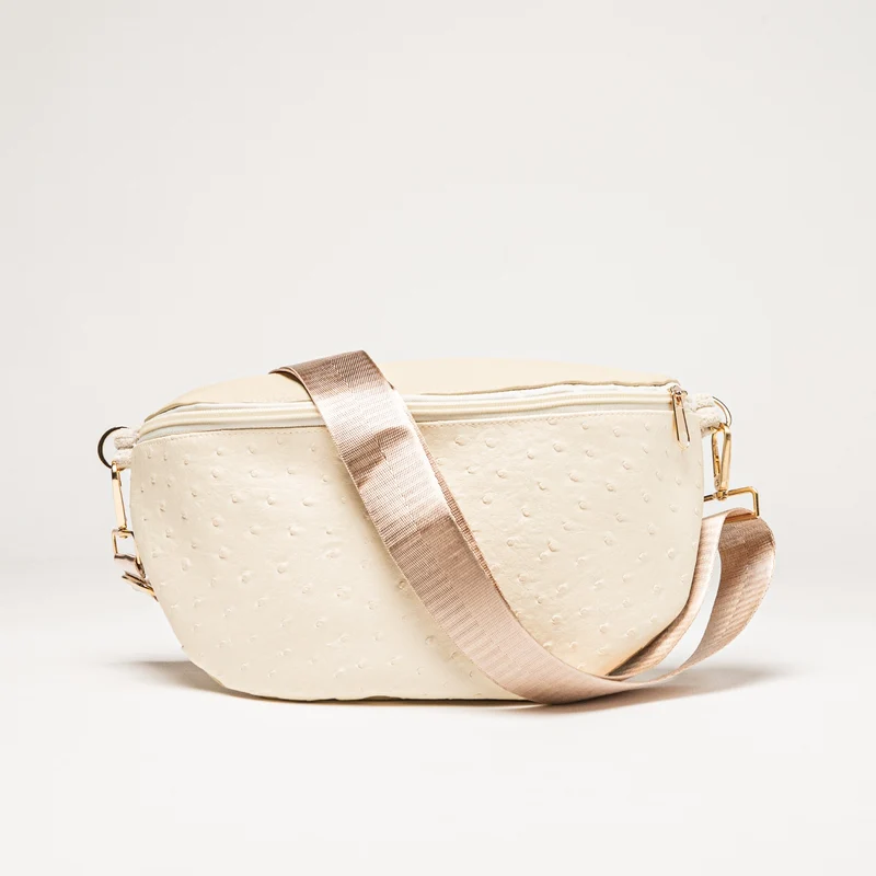 Bauchtasche creme Strauß