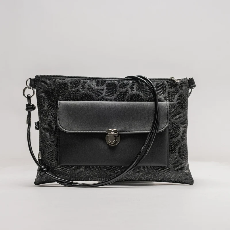 Nova-BAG XL schwarz Glitzerkreise