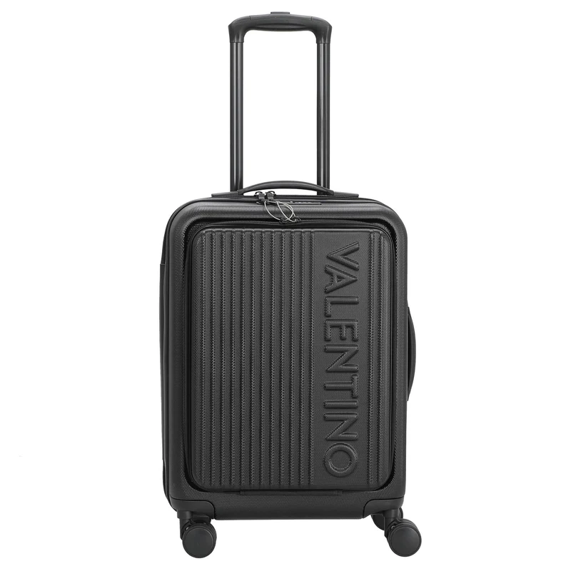 Valentino Bags Lexplor - 4-Rollen-Kabinentrolley mit Vortasche 14" 55 cm (nero)